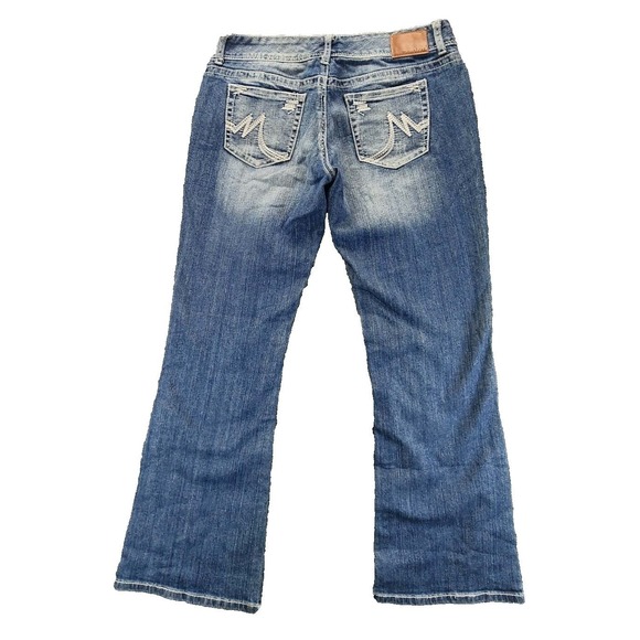 Maurices Bootcut Jeans Womens 11/12 REG Blue Medium Wash Stretch Denim EUC - Picture 3 of 6
